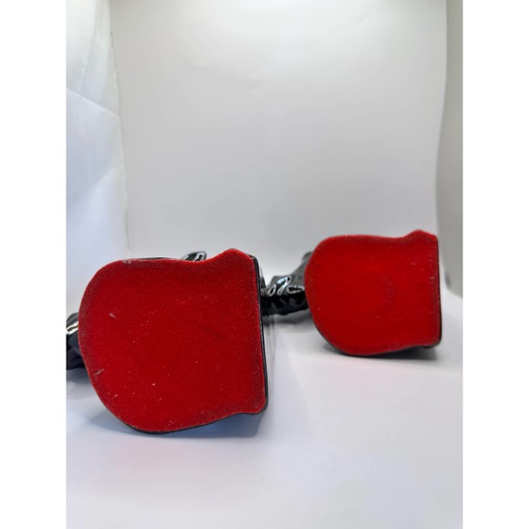 Mid Century Modern Glossy Ceramic Black Horse Head Bookends - Picture 5 of 13